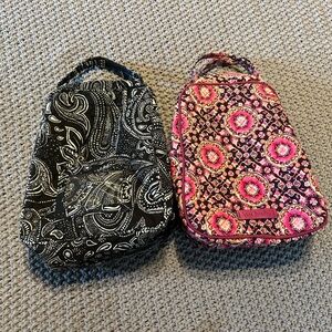 Vera Bradley Pink and Black Patterned lunch bags